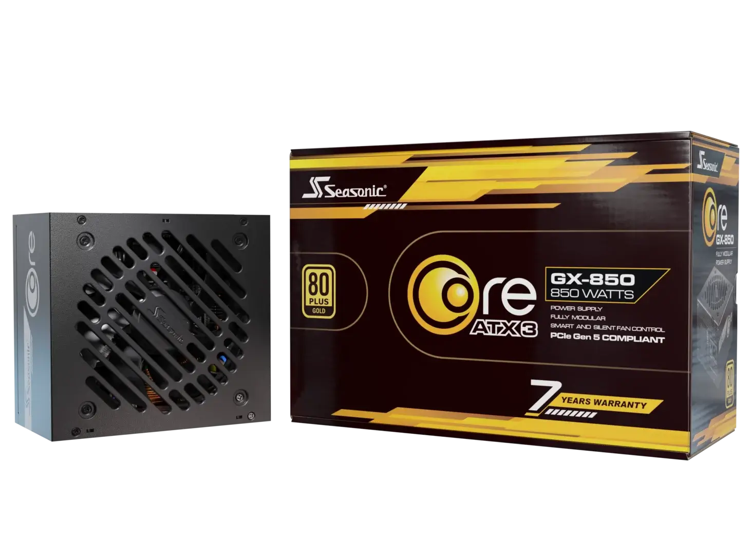 Seasonic CORE GX-850W ATX 3.1 80+Gold Fully Modular Power Supply Seasonic CORE GX-850W ATX 3.1 80+Gold Fully Modular Power Supply